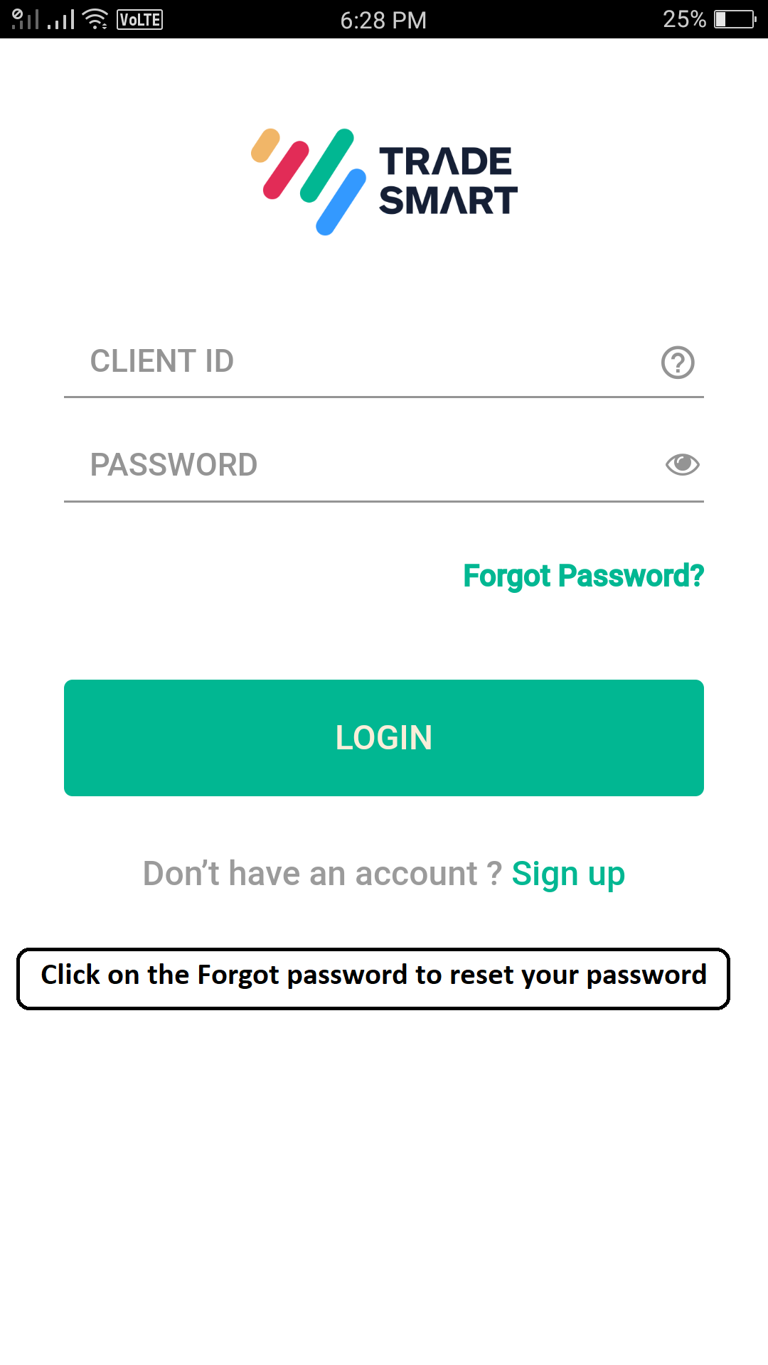 Swing forgot password